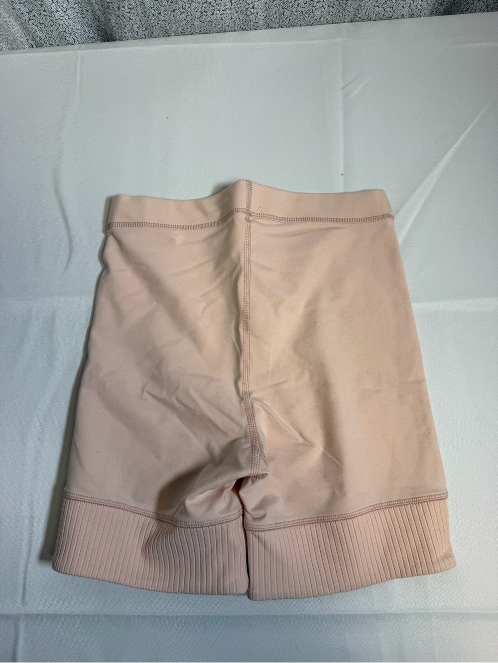 Free People Blush Beige High-Rise Bike Shorts - Picture 3 of 3
